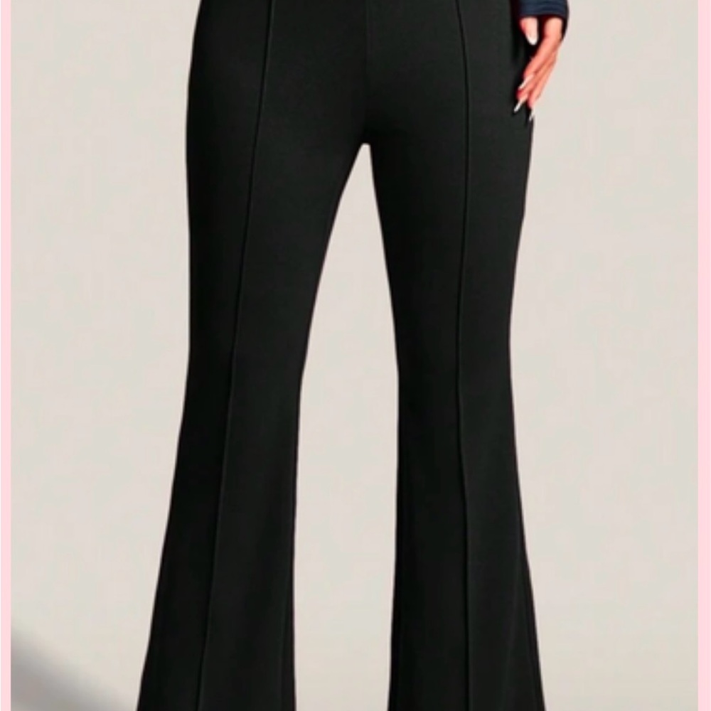 Elegant Black Flared Women's Pants